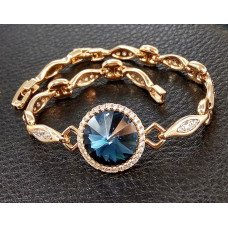 Браслет XР. Позолота 18К. Камені: Swarovski. Довжина: 17-20см.