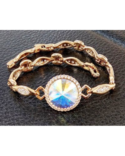 Браслет XР. Позолота 18К. Камені: Swarovski. Довжина: 17-20см.