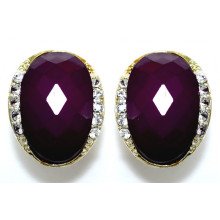 Сережки. Родій. Камені: білий циркон. Довжина: 22 мм. Ширина: 17 мм.