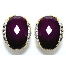Сережки. Родій. Камені: білий циркон. Довжина: 22 мм. Ширина: 17 мм.