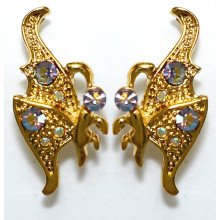 Сережки-гвоздики Neoglory. Позолота. Камені: циркон. Довжина: 22 мм. Ширина: 11 мм.