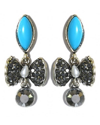 Сережки-гвоздики Fashion Jewelry. Під крапельне срібло Камені: агат та гематит Довжина: 42 мм Ширина: 19 мм