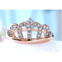 Каблучка XР. Позолота 18К. Камені: білий циркон. Є: 18р 19р 20р 21р
