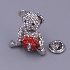 Пін. Родій. Камені: циркон. Довжина: 35 мм. Ширина: 16 мм.