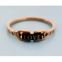 Каблучка Stainless Steel. Сталь. Позолота ЧВ. Є: 19р 20р