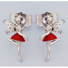 Сережки-гвоздики дитячі ХР з циркону. Родій. Довжина: 1,4 см.