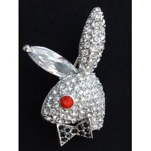 Брошка. Родій, Камені: білого та червоного кольору. Діаметр 3,5 см.
