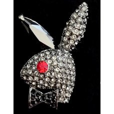 Брошка. Родій. Камені: циркон різних кольорів. Діаметр 3,5 см.