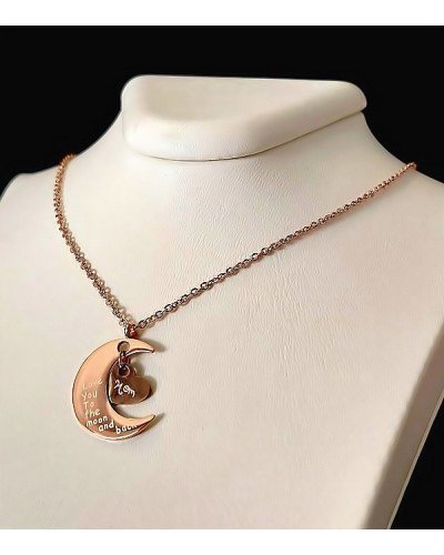 Ланцюжок Stainless Steel. Сталь. Позолота ЧВ. Довжина: 40-44 см з кулонами 1 та 2 см