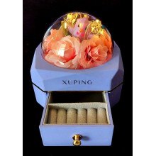 Скринька, що світиться, для прикрас Xuping. Діаметр: 12 см. Висота: 11 см.