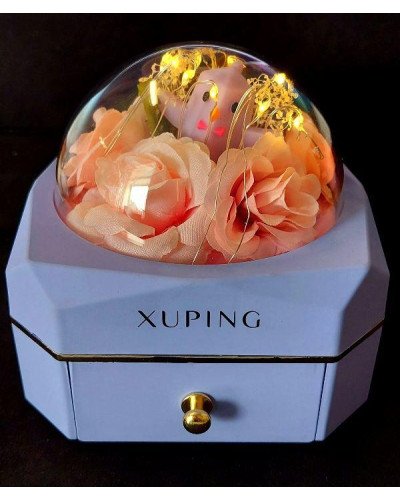 Скринька, що світиться, для прикрас Xuping. Діаметр: 12 см. Висота: 11 см.