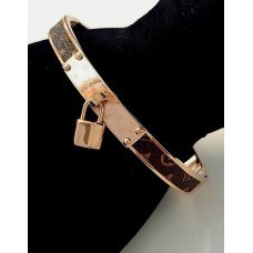 Браслет жорсткий Stainless Steel. Сталь. Позолота ЧВ. Діаметр: 6,5 см