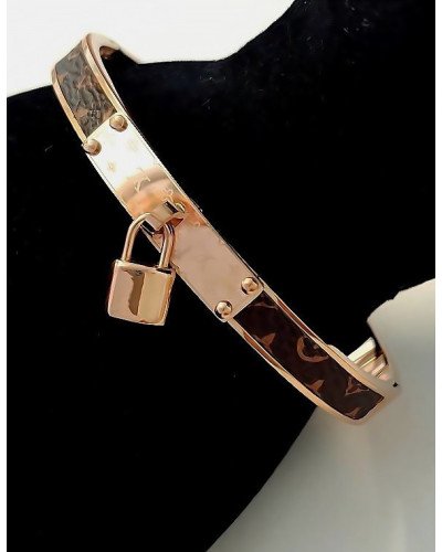 Браслет жорсткий Stainless Steel. Сталь. Позолота ЧВ. Діаметр: 6,5 см
