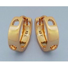 Сережки XР. Позолота 18К. Довжина: 1,4 см.