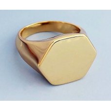 Печатка XР. Позолота 18К. Ширина: 16 мм. Є: 18р 19р 20р 21р 22р