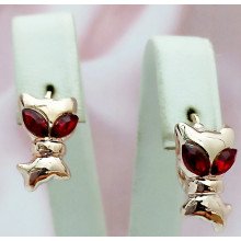 Сережки. Булат. Під позолоту ЧВ. Камені: циркон. Довжина: 22 мм