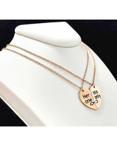 Ланцюжки Stainless Steel. Сталь. Позолота ЧВ. Довжина: 40 см з сердечками половинками діаметром 2,5 см.