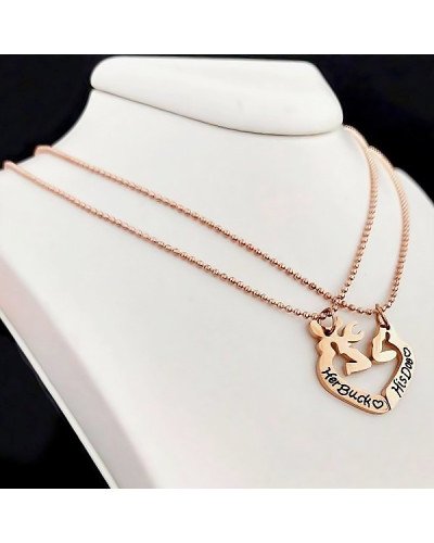 Ланцюжки Stainless Steel. Сталь. Позолота ЧВ. Довжина: 40 см з сердечками половинками діаметром 2,5 см.