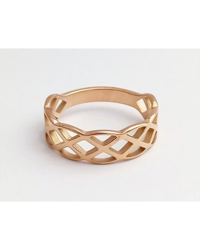 Каблучка Stainless Steel. Сталь. Позолота ЧВ. Є: 16р 17р