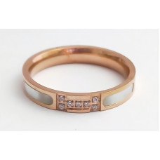 Каблучка Stainless Steel. Сталь. Позолота ЧВ. Є: 16р 17р 18р 19р