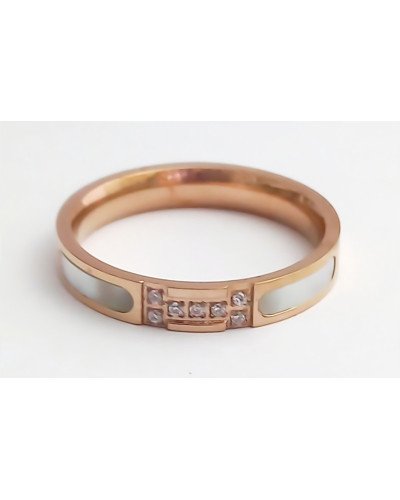 Каблучка Stainless Steel. Сталь. Позолота ЧВ. Є: 16р 17р 18р 19р