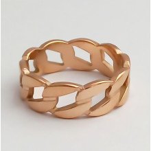 Каблучка Stainless Steel. Сталь. Позолота ЧВ. Є: 16р 17р