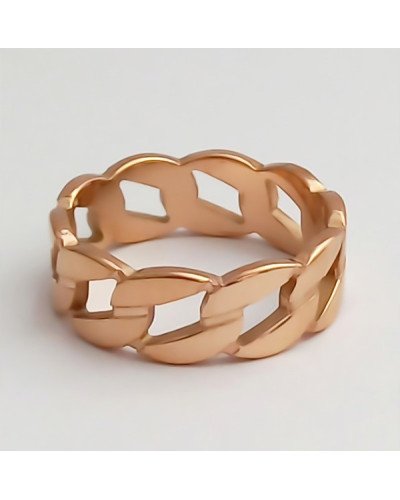 Каблучка Stainless Steel. Сталь. Позолота ЧВ. Є: 16р 17р