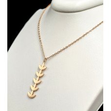 Ланцюжок з кулоном Stainless Steel. Сталь. Позолота ЧВ. Довжина ланцюжка: 41-46 см.