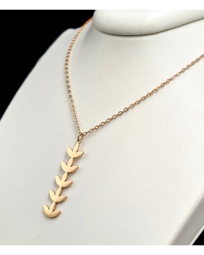 Ланцюжок з кулоном Stainless Steel. Сталь. Позолота ЧВ. Довжина ланцюжка: 41-46 см.