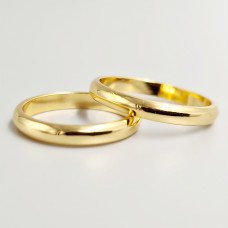 Обручка XР. Позолота з лимонним відтінком. Ширина: 3 мм. Є: 17р 18р 19р 20р 21р 22р 23р