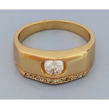 Печатка XР. Позолота 18К. Камені: білий циркон. Ширина: 8 мм. Є: 18р 19р 20р 18