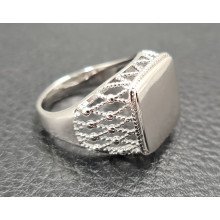 Печатка ХР. Родій. Ширина: 15 мм. Є: 21р 22р 23р 24р 23