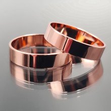 Обручка XР. Позолота ЧВ. Ширина: 5 мм. Є: 22р 23р