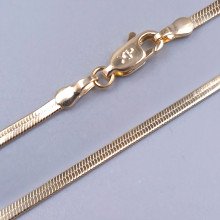 Ланцюжок XР. Позолота 18К. Довжина: 46 см. Ширина: 3 мм.