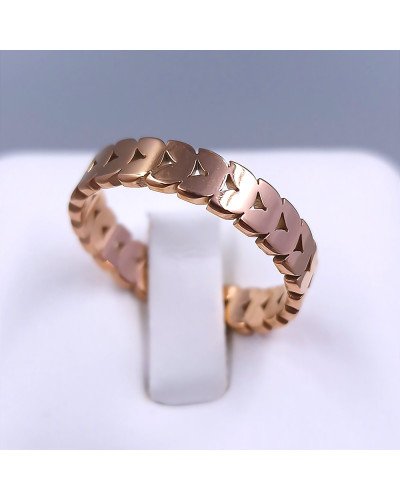 Каблучка Stainless Steel. Сталь. Позолота ЧВ. Ширина: 5 мм. Є: 17р 18р 19р 20р 21р
