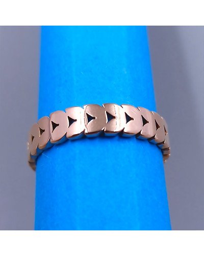 Каблучка Stainless Steel. Сталь. Позолота ЧВ. Ширина: 5 мм. Є: 17р 18р 19р 20р 21р