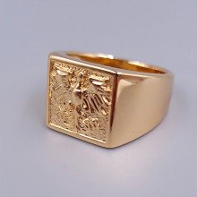 Печатка XР. Позолота 18К. Ширина: 15 мм. Є: 19р