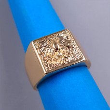 Печатка XР. Позолота 18К. Ширина: 15 мм. Є: 19р