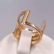 Каблучка Stainless Steel. Сталь. Позолота ЧВ. Є: 16р