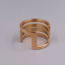 Каблучка Stainless Steel. Сталь. Позолота ЧВ. Є: 16р