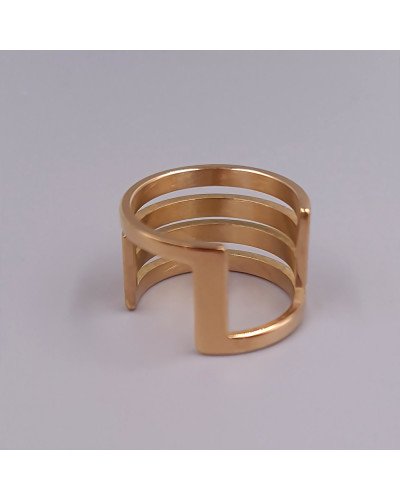Каблучка Stainless Steel. Сталь. Позолота ЧВ. Є: 16р