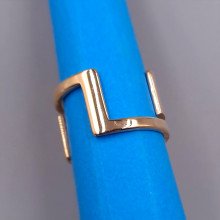 Каблучка Stainless Steel. Сталь. Позолота ЧВ. Є: 16р