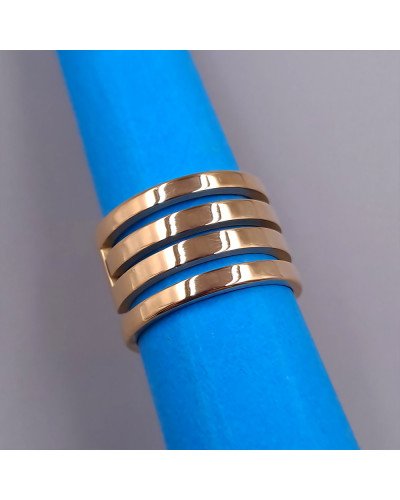 Каблучка Stainless Steel. Сталь. Позолота ЧВ. Є: 16р