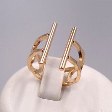 Каблучка Stainless Steel. Сталь. Позолота ЧВ. Є: 16р 17р 18р