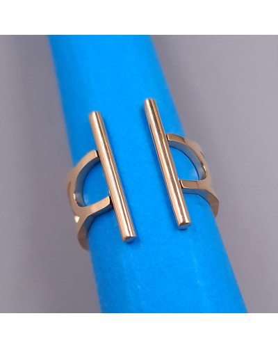 Каблучка Stainless Steel. Сталь. Позолота ЧВ. Є: 16р 17р 18р
