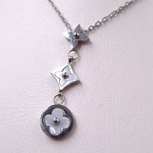 Ланцюжок з кулоном Stainless Steel. Сталь. Родій. Довжина ланцюжка: 45-50 см Довжина кулона: 38 мм