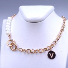 Ланцюжок Stainless Steel. Сталь. Позолота ЧВ. Довжина: 41.5-46.5 см
