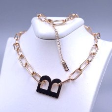 Ланцюжок Stainless Steel. Сталь. Позолота ЧВ. Довжина: 42-47 см