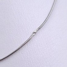 Ланцюжок Stainless Steel. Сталь. Родій. Довжина: 45 см Товщина: 1 мм