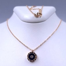 Ланцюжок із кулоном Stainless Steel. Сталь. Позолота ЧВ. Довжина: 39.5-45 см Діаметр кулона: 11 мм